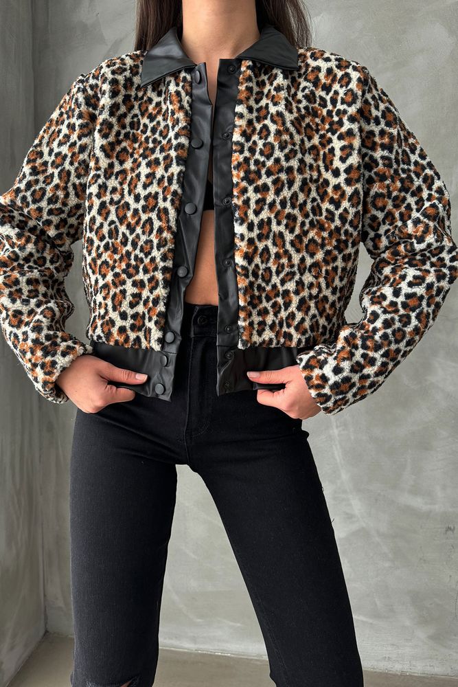 Topshow Leopar Desenli Toptan Gömlek