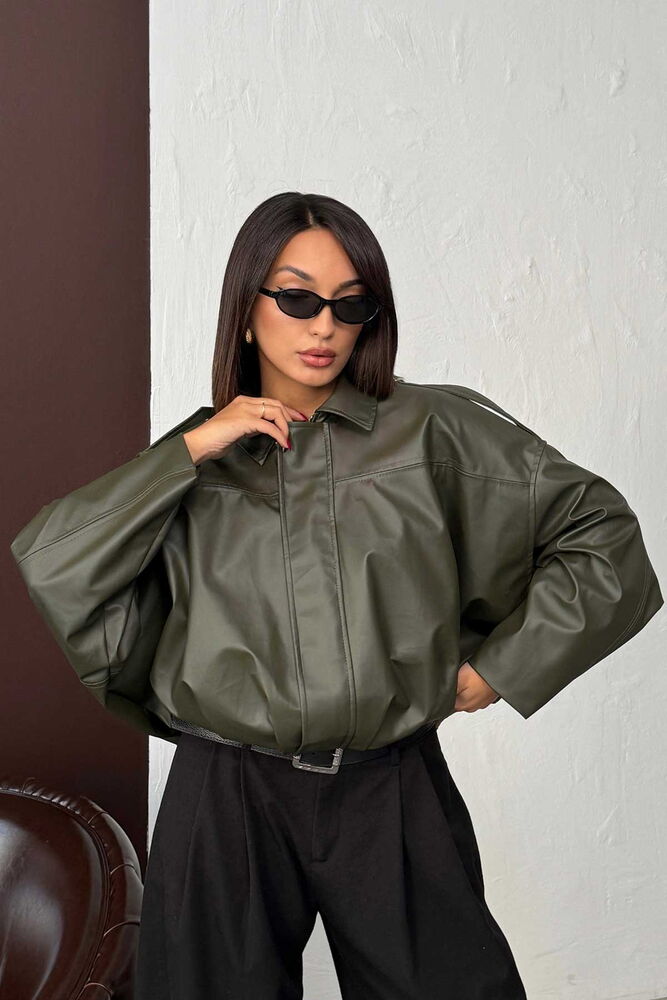 F 2035 SUNİ DERİ MONT - HAKİ