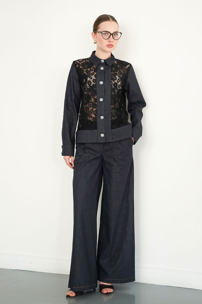 F 2090 KOT PANTOLON - LACİVERT