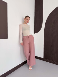 Topshow Powder Linen Wholesale Trousers #2