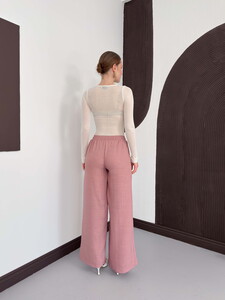 Topshow Powder Linen Wholesale Trousers #5