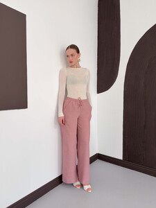 Topshow Powder Linen Wholesale Trousers #3