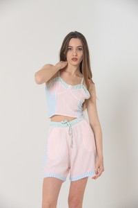 Topshow Pembe Toptan Büstiyer Toptan Şort Takım #5