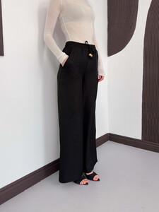 Black linen pants #3