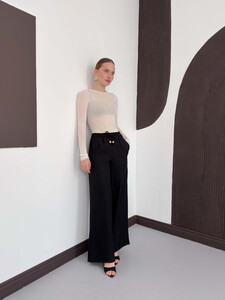 Black linen pants #2