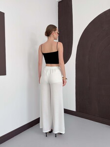 Cream linen pants #5