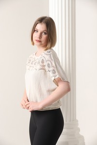 Topshow Taş Yaka Fileli Toptan T-Shirt #2