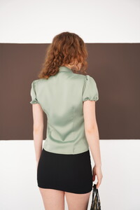 Saten Toptan Gömlek - Mint | D2987 - Topshow #5