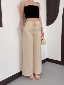 Topshow Stone Linen Wholesale Trousers #4
