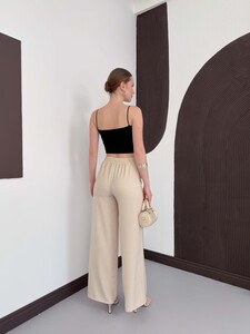 Topshow Stone Linen Wholesale Trousers #5