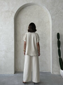 D 2925 ÇİÇEK DETAYLI PANTOLON - TAŞ #5