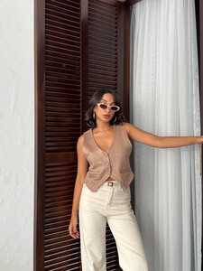 Topshow Vizon Süet Toptan Yelek #2