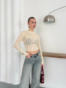 Dante  Abiye  Bluz - Sarı | Topshow | F1886 #5