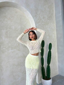 Dante Evening Blouse - Yellow | Topshow #2