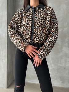 Topshow Leopar Desenli Toptan Gömlek #3