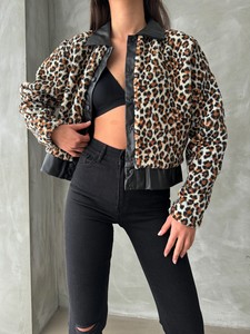 Topshow Leopar Desenli Toptan Gömlek #4