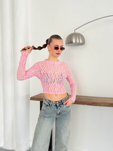 Dante  Abiye  Bluz - Pembe | Topshow | F1886 #5