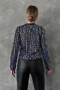 TOPSHOW Hologram Pul Palet Disco Toptan Bluz #5