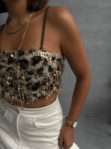 Topshow L. Sacaklı Leopar Desenli Toptan Büstiyer #2