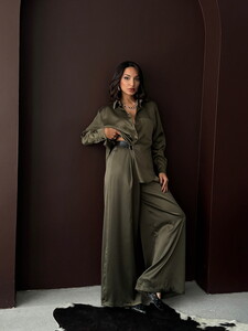 F 2062 SATEN GÖMLEK - HAKİ #3