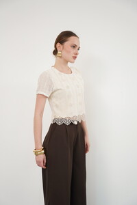 Embroidered Lace Blouse - Raw | Topshow #2