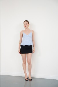 Çizgili Askılı Bluz - Mavi | Topshow #2