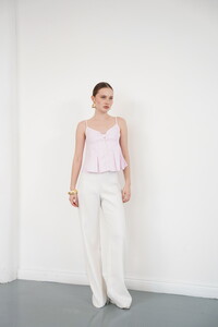 Çizgili Askılı Bluz - Pembe | Topshow #2