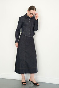 F 2085  KOT UZUN ETEK - LACİVERT #1