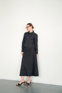 F 2085  KOT UZUN ETEK - LACİVERT #5