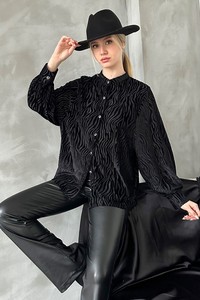 Topshow Siyah Zebra Saldesen Toptan Gömlek #1