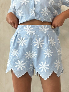 Embroidered Wholesale Shorts - Blue | Topshow #4