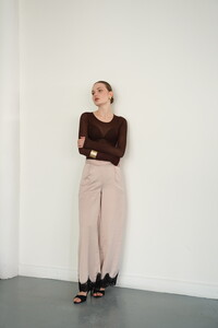 D2969 PAÇASI DANTELLİ SATEN PANTOLON - TAŞ #2