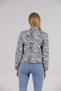 Topshow Zebra Kapaklı Cepli Hakim Yaka Toptan Mont #5