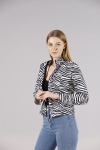 Topshow Zebra Kapaklı Cepli Hakim Yaka Toptan Mont #4