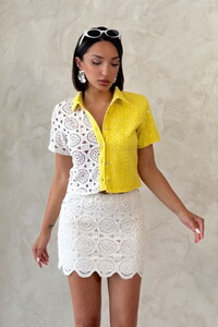 Topshow Raw Lace Above Knee Wholesale Skirt #2