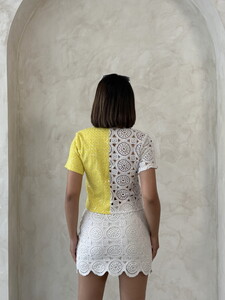 Topshow Raw Lace Above Knee Wholesale Skirt #5