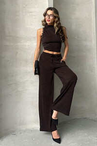 Triko Toptan Pantolon - Bordo | TOPSHOW