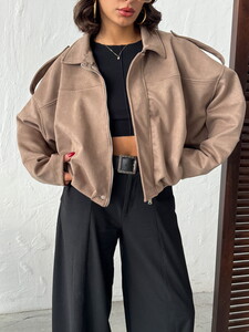 F 2017 SCUBA SÜET MONT - AÇIK KAHVE #4