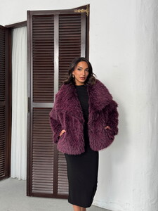 Yapay Kürk Kadın Toptan Mont – Kabarık Yumuşak Dokulu Kışlık Şık Dış Giyim - MÜRDÜM #3