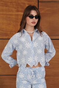 Topshow Nakışlı Gömlek | F1932