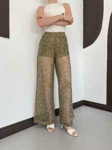 D 3134 PULLU FİLE PANTOLON - HAKİ #4