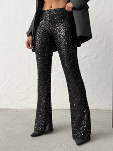 Topshow  | Pullu Pantolon - Siyah | D2936 #3