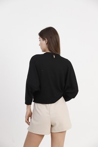 Topshow Siyahönü Güpürlü Toptan T Shirt #4