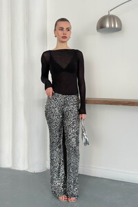 Topshow | Pullu Pantolon - Gümüş | D2936 #2