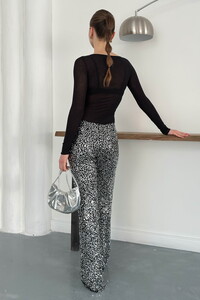 Topshow | Pullu Pantolon - Gümüş | D2936 #5