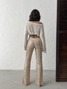 Topshow  | Pullu Pantolon - Taş | D2936 #5