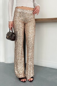 Topshow | Pullu Pantolon - Taş | D2936 #4