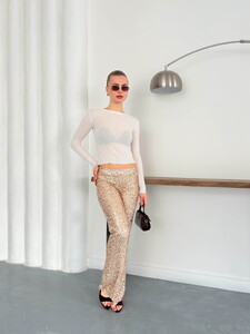 Topshow | Pullu Pantolon - Taş | D2936 #2