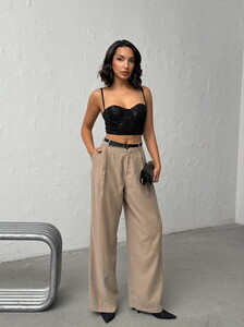 Topshow  | Pulpayet Abiye Toptan Büstüyer - Siyah | F2063 #2