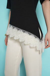 D 2991 ETEK UCU GÜPÜR T SHIRT - SİYAH #4